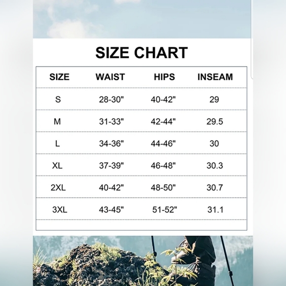 🐬Men's Hiking Cargo Pants Water Resistant Quick - Picture 5 of 5